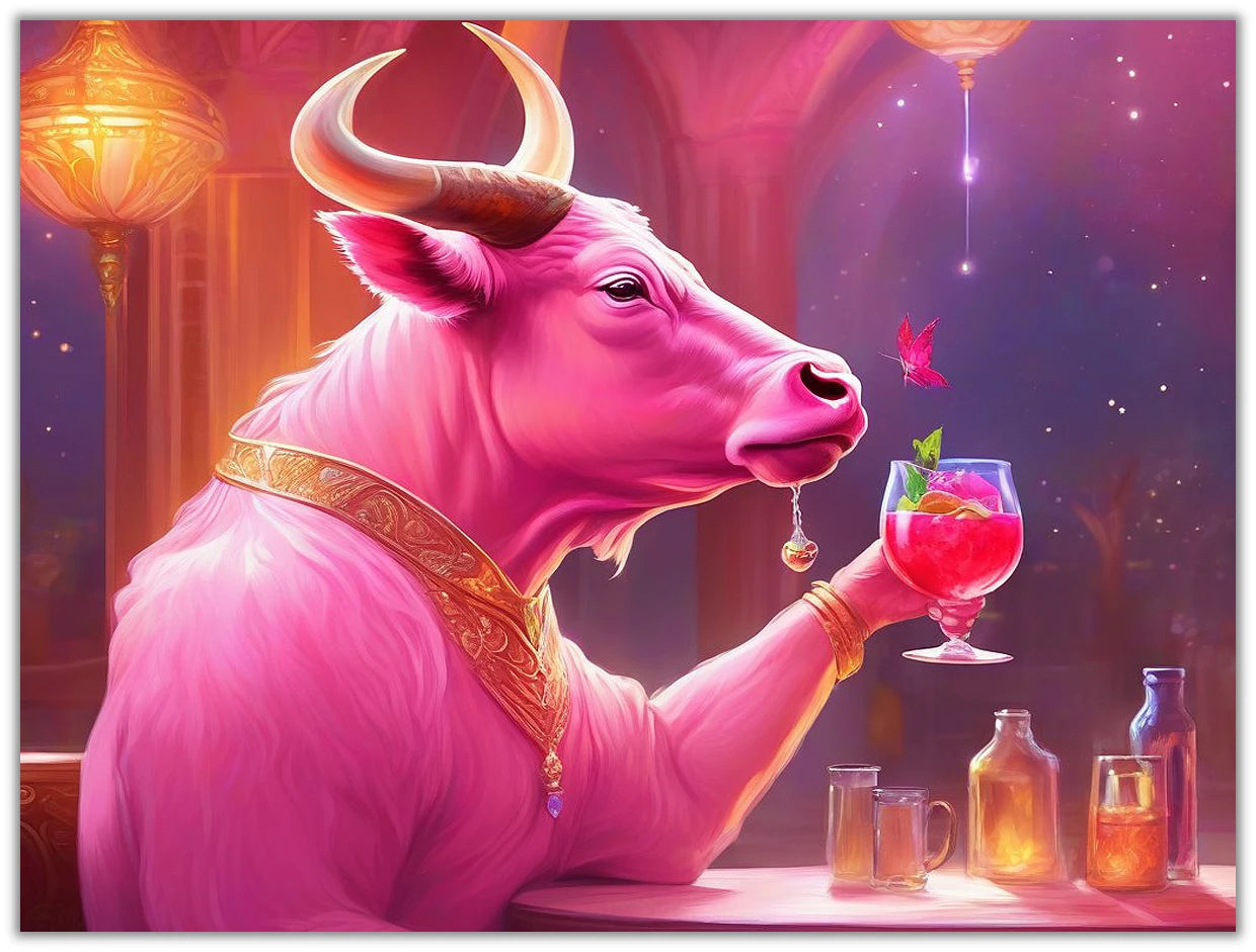 Taureau rose